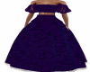 Purple Fur Ball Gown