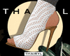 !A's White Dotted Heels