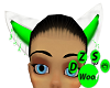 green white key ears