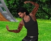 Muscle Tank w/Tattoos-Bl