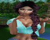 long purple black braid