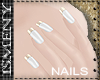 [Is] White & Gold Nails