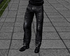 Pantalon cuero negro