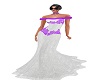 White/Purple Gown