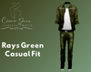 Rays Green Casual Fit