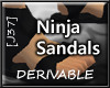[J37] Dark Ninja Sandals