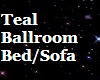 V Teal Ballroom Bed/Sofa