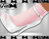 White Heels Pink Socks