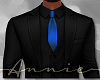 Black Suit Blue Tie +