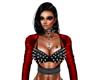Spiked Bra Red Jacket