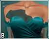 Teal Ruffle Top Dress