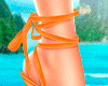 Beach Orange Heels
