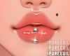 !! double lips piercings