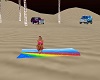 Rainbow beach towel 4pse