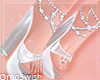 Clear Heels White