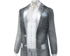 Gray wedding suit