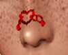 Red Hot Heart Nose Chain