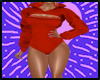 Red Hoodie Jumpsuit