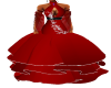Red Halter Fishtail Gown
