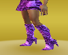 hen purple 3 heel boots