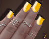 Z e Nails+Rings Yellow