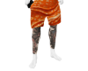 lv orange shorts m