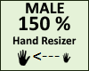 Hand Scaler 150% Male