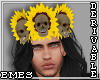 Skull Sunflower Headband