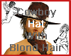 Cowboy Hat w Blonde Hair