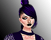 L Purple Elegant Bun