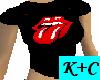 (C) Rolling Stones shirt