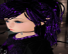 Black/purple star hair