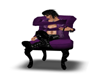 purple hugging chair