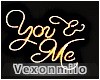 You & Me Neon Sign