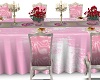 pink rose wed table 