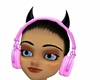 bñack pink headphones
