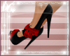 G|Black Red Bow Heels