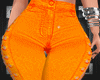 F*<Orange stylish jeans
