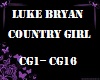 Luke Bryan country girl