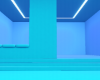 Ambient Blue Room