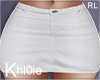 K white jean skirt RL