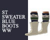 ST SWEATER BLUE BOOTS WW