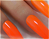 orange stiletto nails