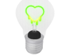 green neon bulb