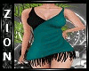 Black Teal Sexy Dress