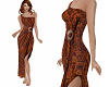 TF* Brown Tropical Dress
