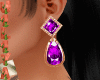 Gold Earring & Violet