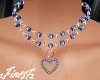 Gold Blue Necklaces