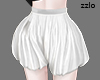 puffy shorts white