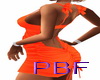PBF*Stylish Orange Bow
